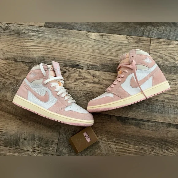 Air Jordan 1 OG high atmosphere muslin sail white 8.5 - Picture 6 of 13